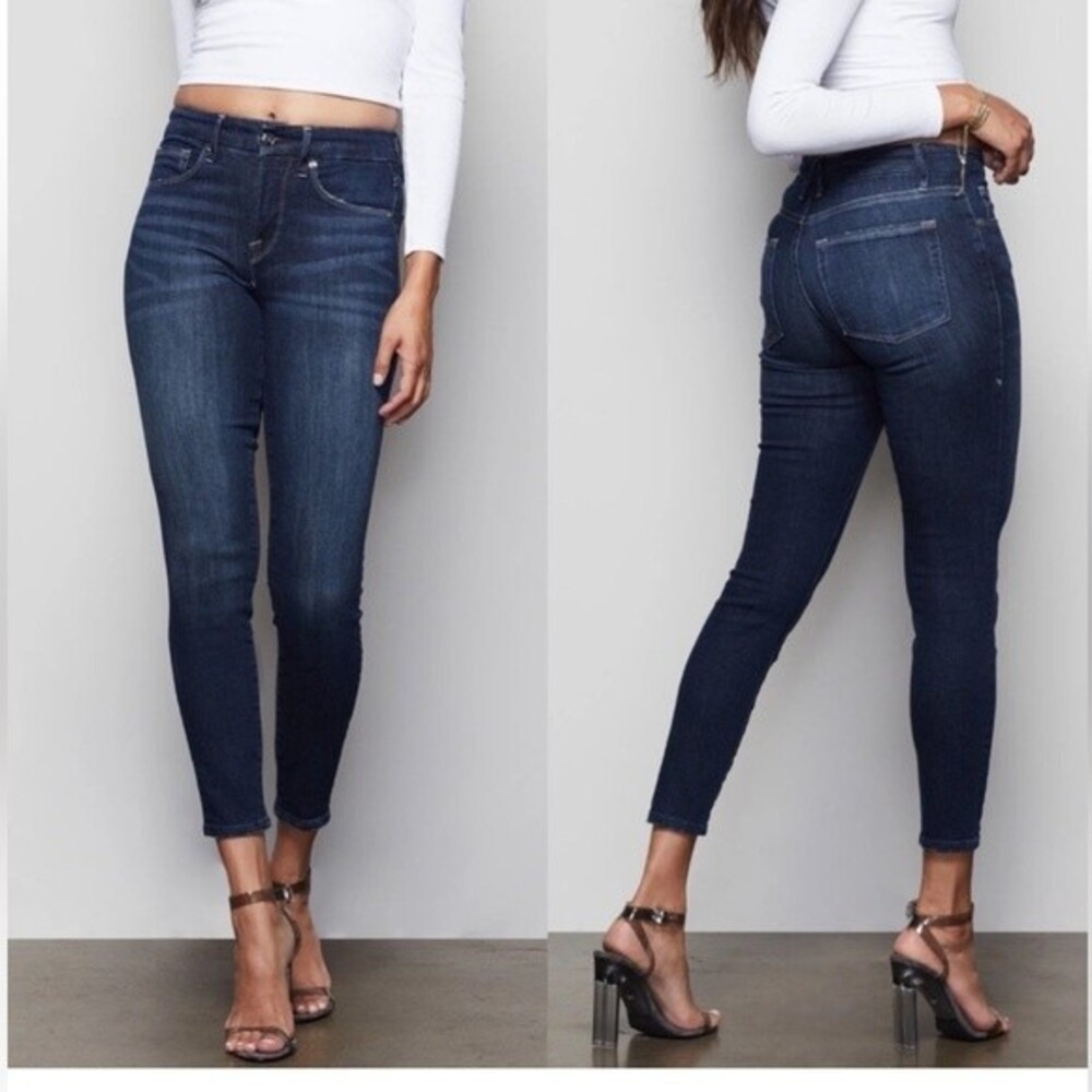 Good American Good Legs Crop Skinny Jeans in B260 28